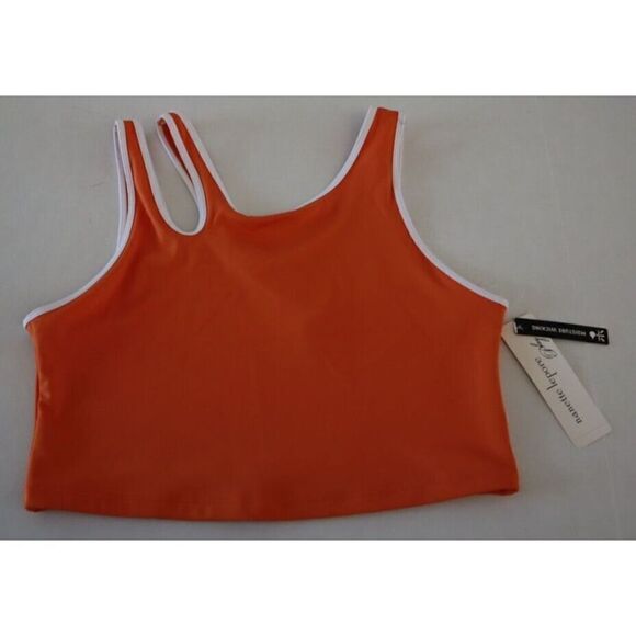 Nanette Lepore Play 89N32RL326 Women's Sz L Mandarin Orange Sports Bra - Picture 1 of 5